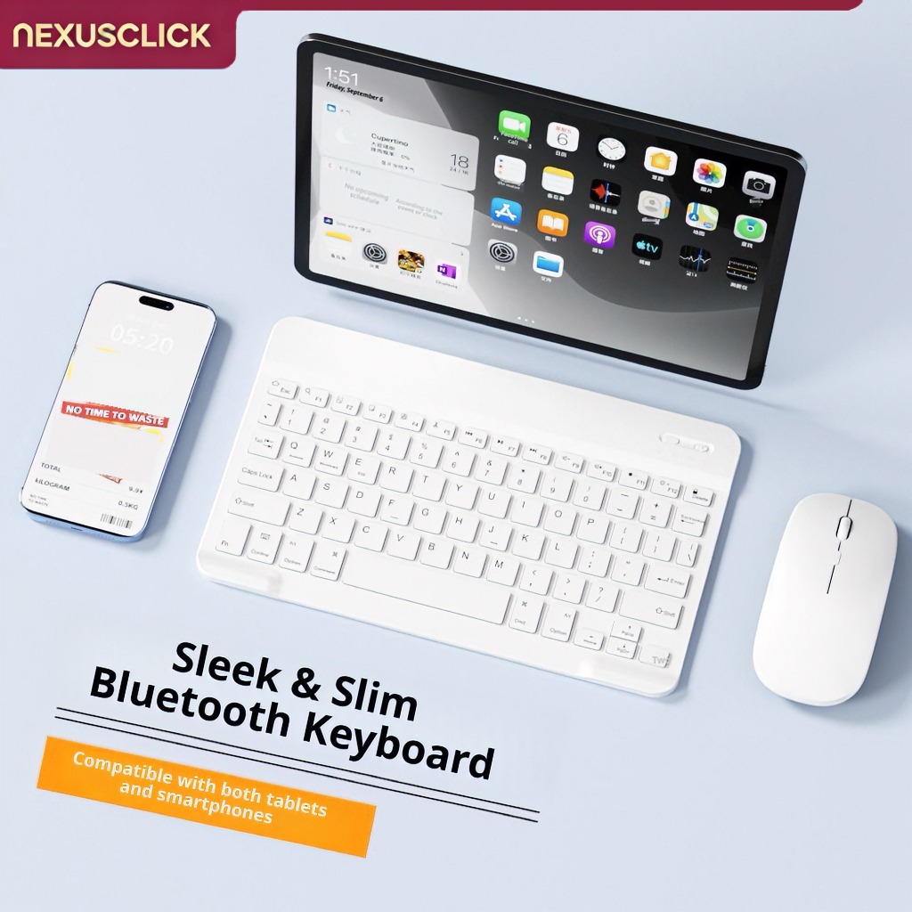 Gaming Accessories Uk - NexusClick Bluetooth Keyboard and Mouse For