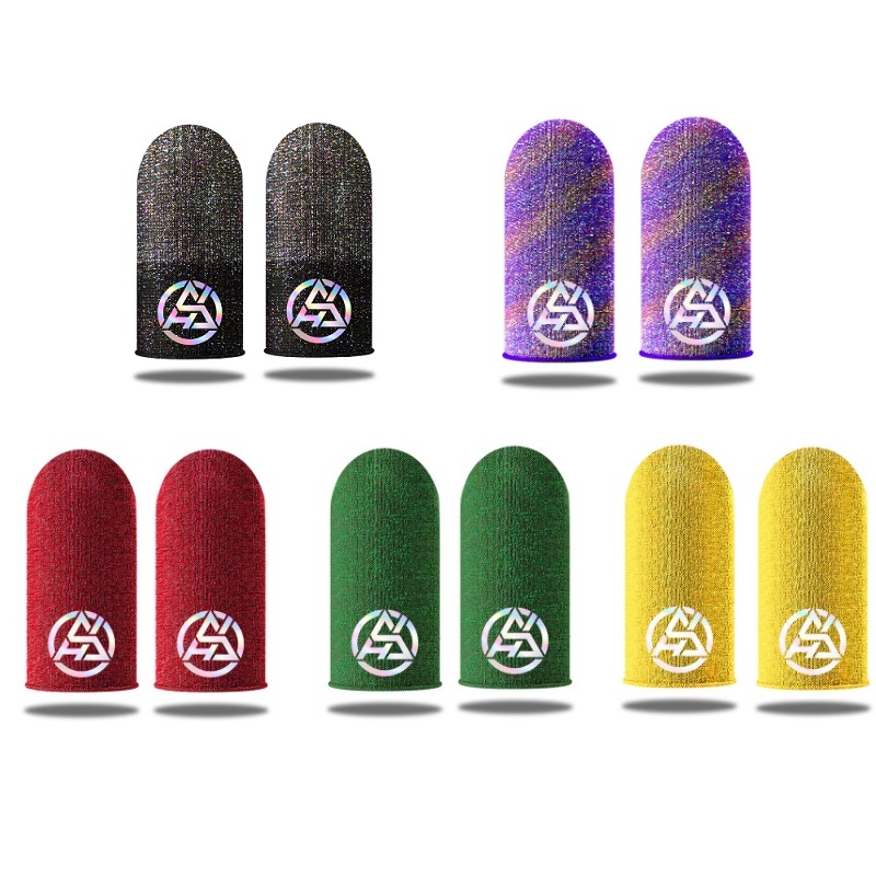 Gaming Accessories For Mobile - 5 Pairs Game Finger Sleeve Silver