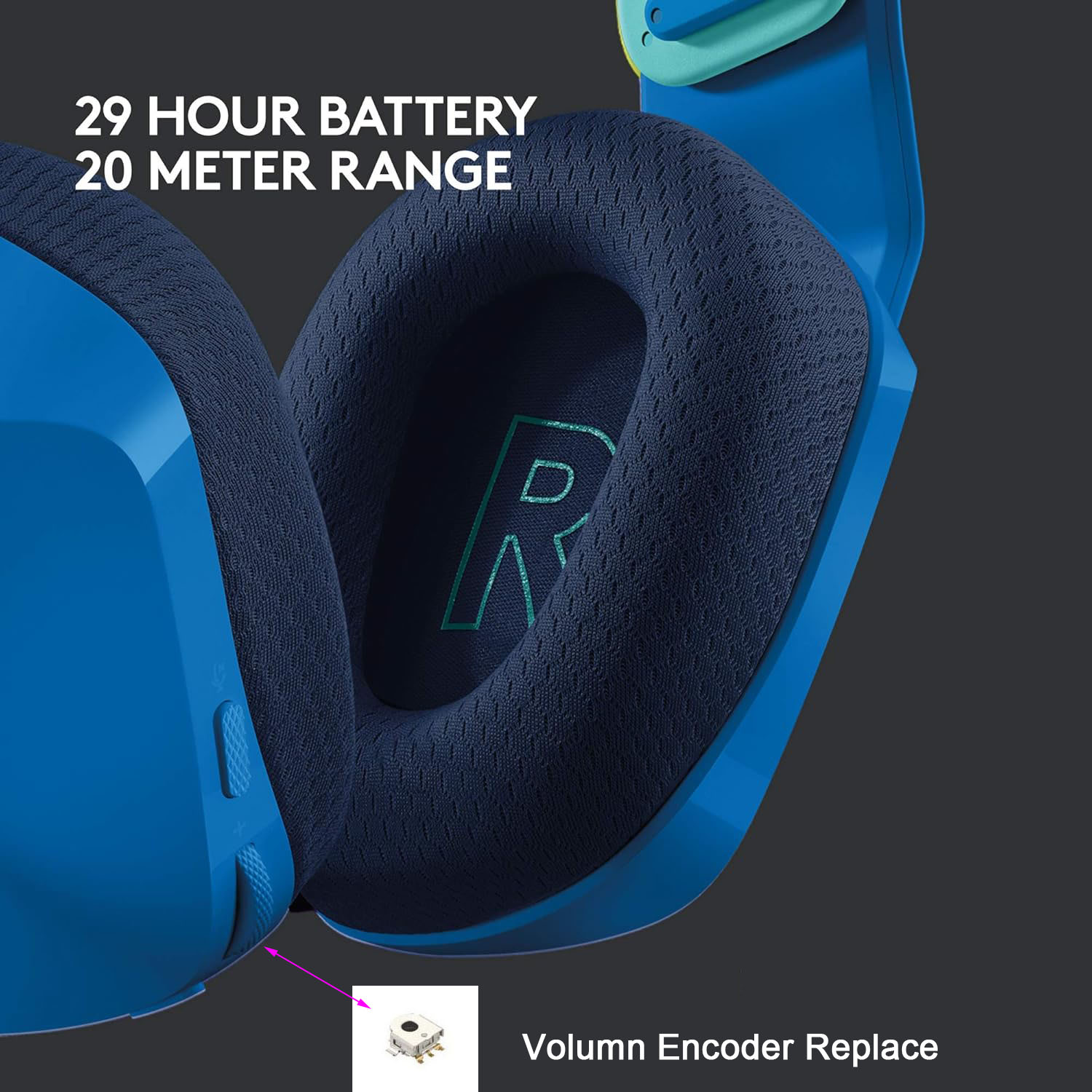 Gaming Accessories Sale - Logitech G733/G335/G535 Gaming Headset Volume Control