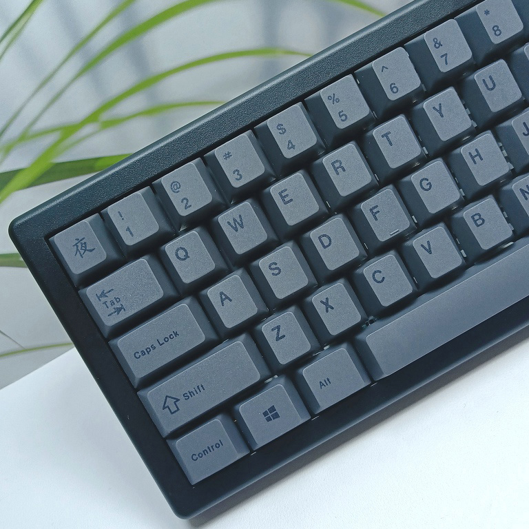 Gaming Accessories Uk - 130 Keys Minimalist black Gray Keycap