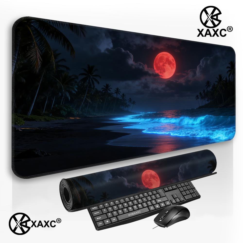 Gaming Accessories Pink - Pink Sakura Anime XXL Mousepad Landscape