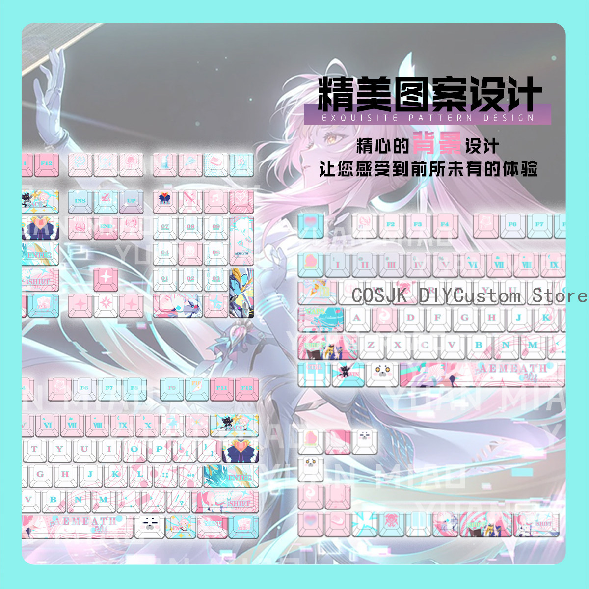 122 Keys Anime Wuthering Waves - Gaming Accessories Keyboards 评论和价格