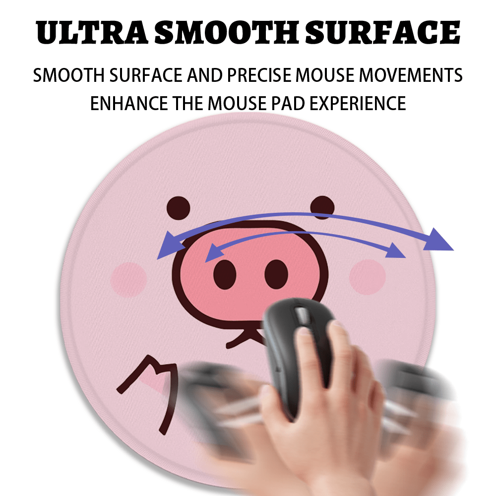 Kawaii Pink Pig Face Art circl - Gaming Accessories Pink 评论和价格