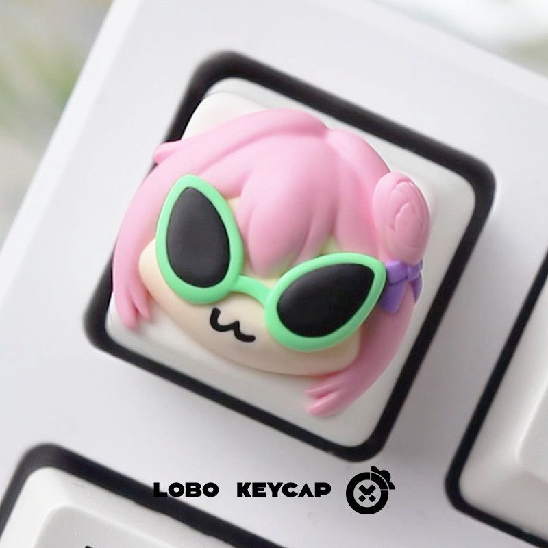 Cute Pink Hair Anime Girl Resi - Gaming Accessories Pink 评论和价格