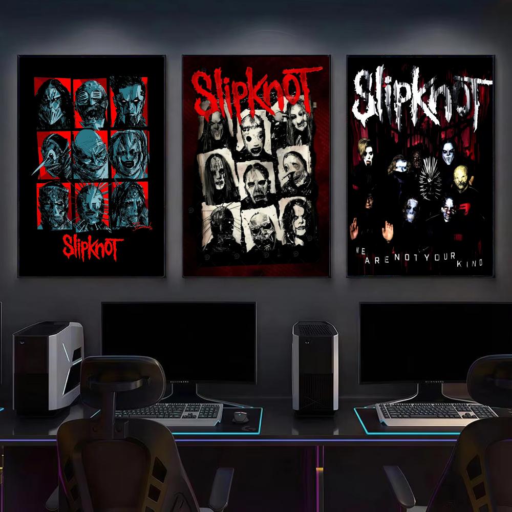 Band S-Slipknot Rock Poster Mo - Gaming Accessories Wall 评论和价格
