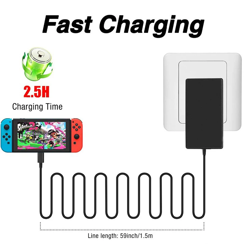 EU US UK Plug Adapter for AC C - Gaming Accessories Wall 评论和价格