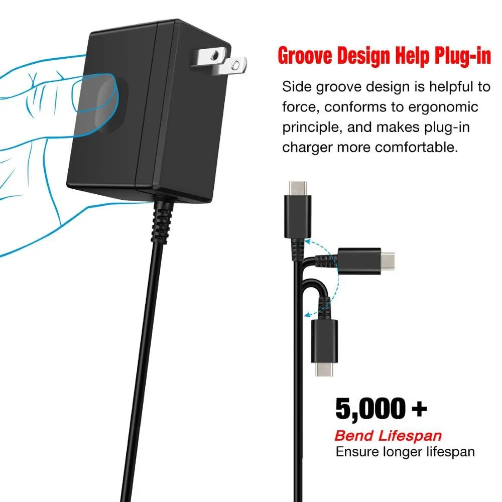 EU US UK Plug Adapter for AC C - Gaming Accessories Wall 评论和价格