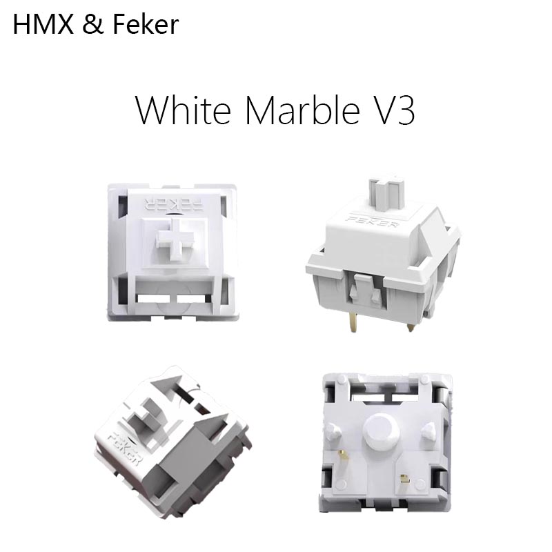 HMX Feker White Marble V3 Hot  - Gaming Accessories Uk 评论和价格