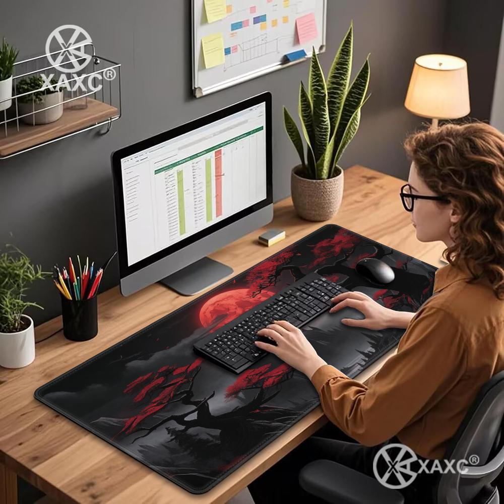 Pink Sakura Anime XXL Mousepad - Gaming Accessories Pink 评论和价格