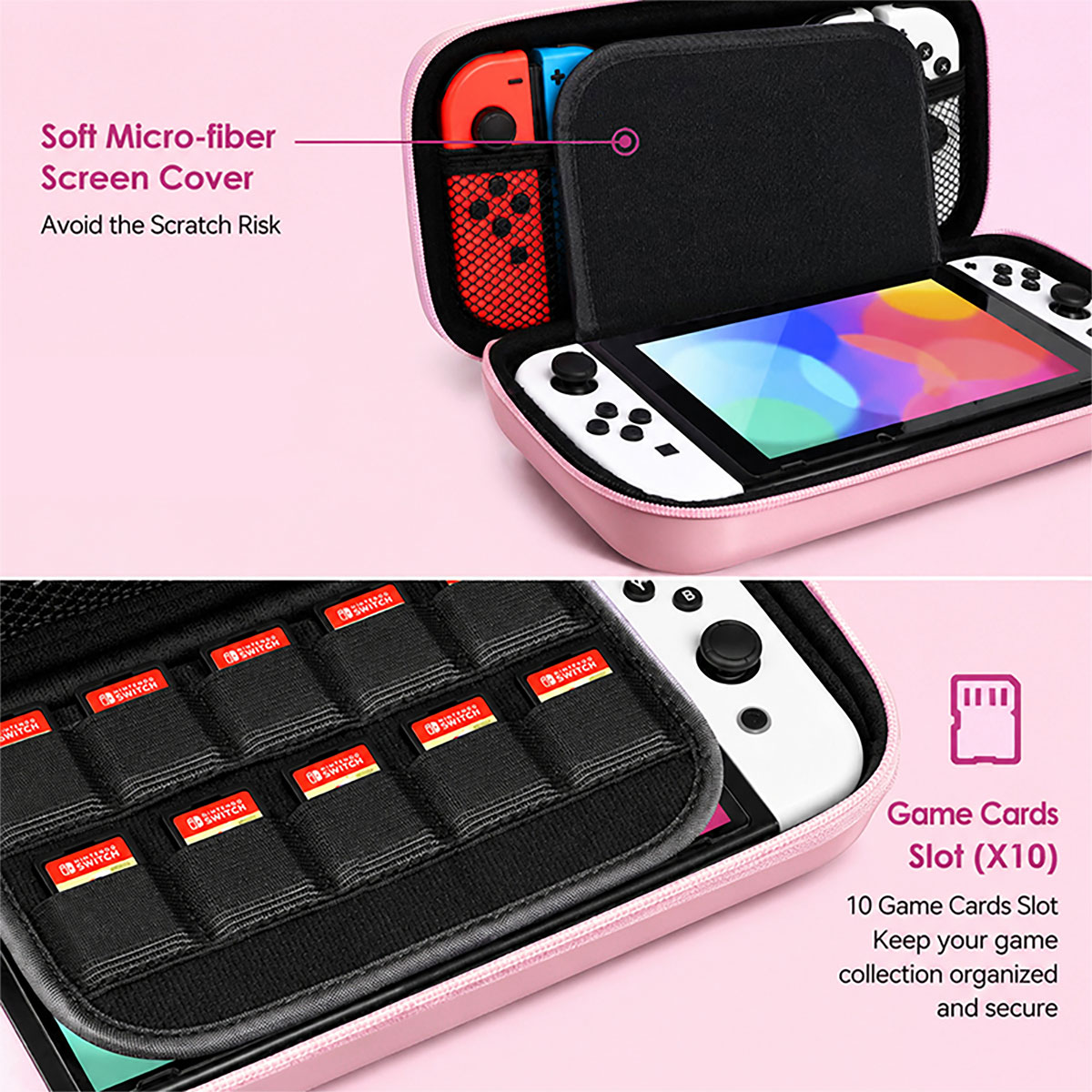 Macaron Color Hard Storage Bag - Gaming Accessories Bag 评论和价格